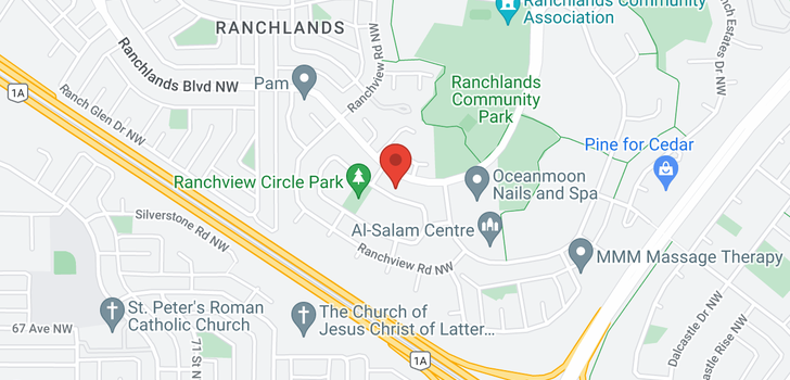 map of 823 Ranchview Circle NW